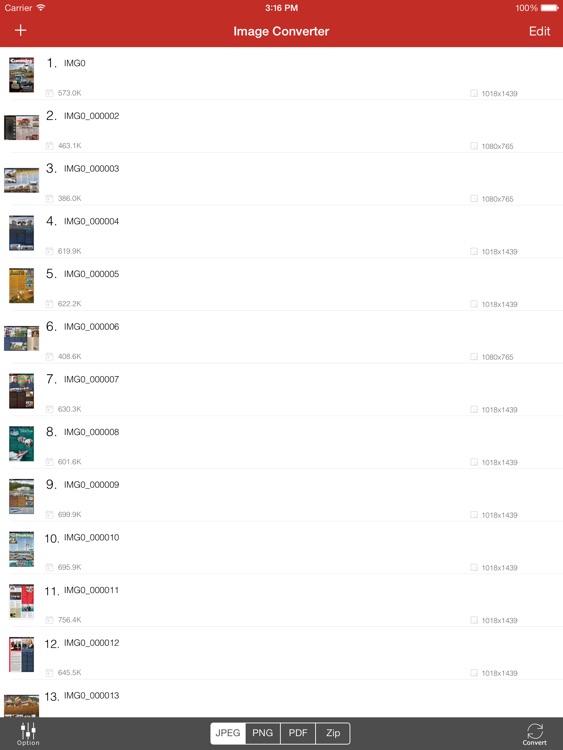 Image Converter for iPad