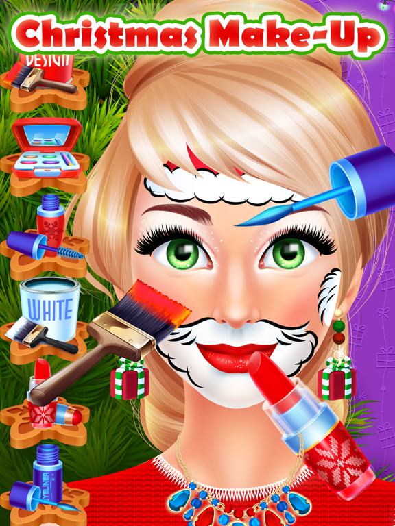 Christmas Face Paint Party - Kids Salon Games iPad screenshot