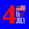 4th July USA Independence Day icon