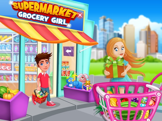 スーパーマーケット食料品ガール - キッズショッピングのおすすめ画像1