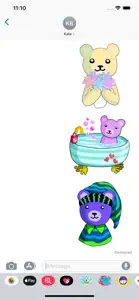 Sweet Teddy Bear Stickers screenshot #3 for iPhone