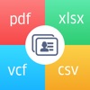 Contacts to Excel , PDF , CSV