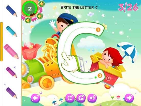 Alphabet Learning Letters Writing ABC Preschool iPad screenshot