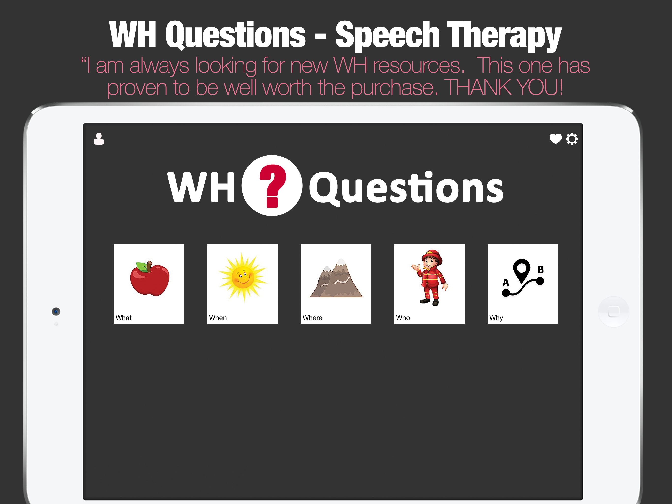 WH Questions Preschool Speech and Language Therapy
