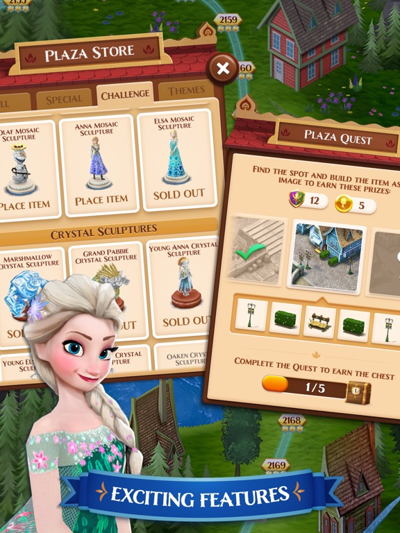 Screenshot #2 for Disney Frozen Free Fall Game