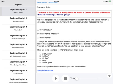 Learn Beginner English with Pics & Video for iPad screenshot 4
