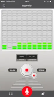 voice recorder for dropbox iphone screenshot 1