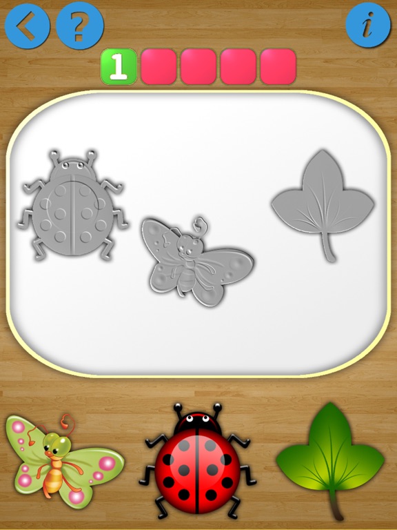 Puzzles shadow. Little bugs. For little babysのおすすめ画像3