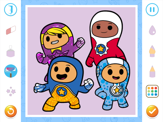 Go Jetters Colouring iPad app afbeelding 3