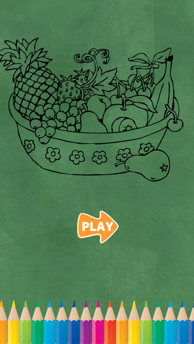 Screenshot #2 pour Fruits et légumes livre de coloriage pour les enfa