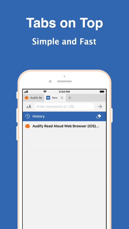 Audify read aloud web browser