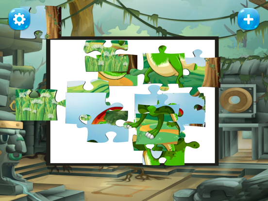 dinosaurs jigsaw puzzles learning games for kids iPad screenshot