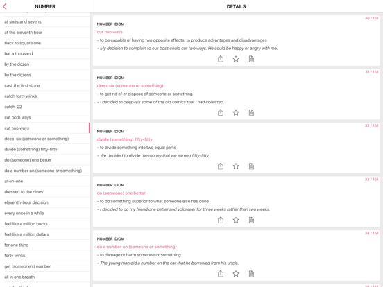 Screenshot #5 pour Food Number idioms in English