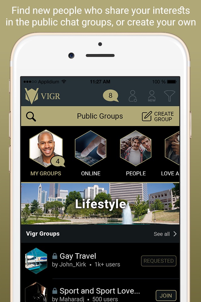 VIGR – social app for gay men screenshot 4