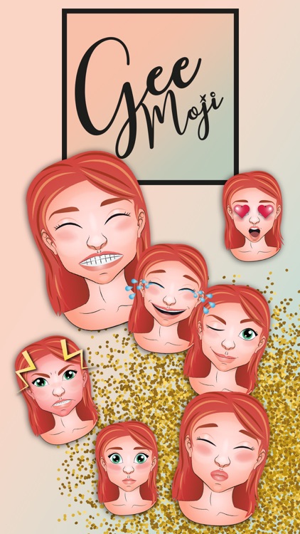 Redhead Emoji Set GeeMoji