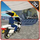 Police Bike Plane Transport & Driving Simulator - App Icon