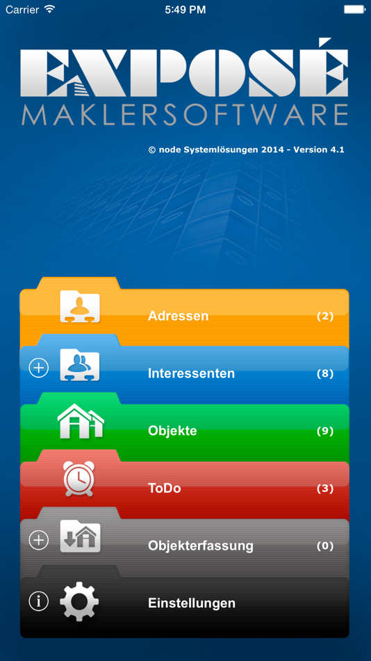 Maklersoftware EXPOSÉ - 5.5 - (iOS)