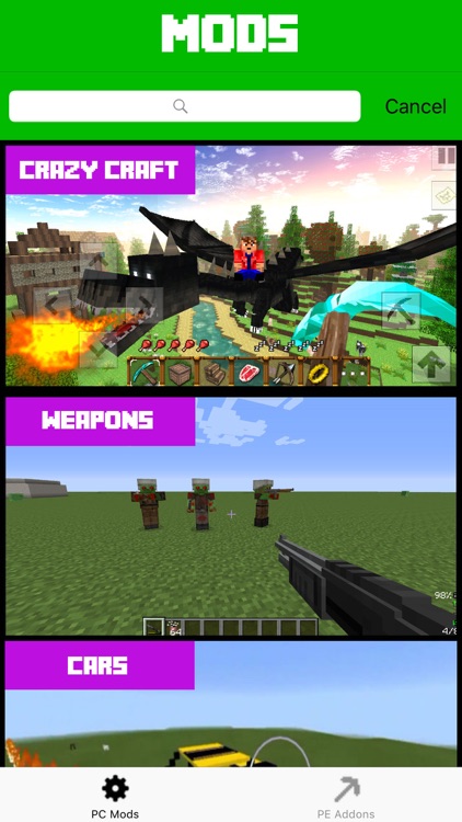 Mods for Minecraft PC & Add-ons for Pocket Edition