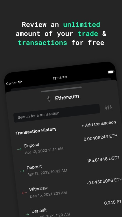 Accointing by Glassnode screenshot-5