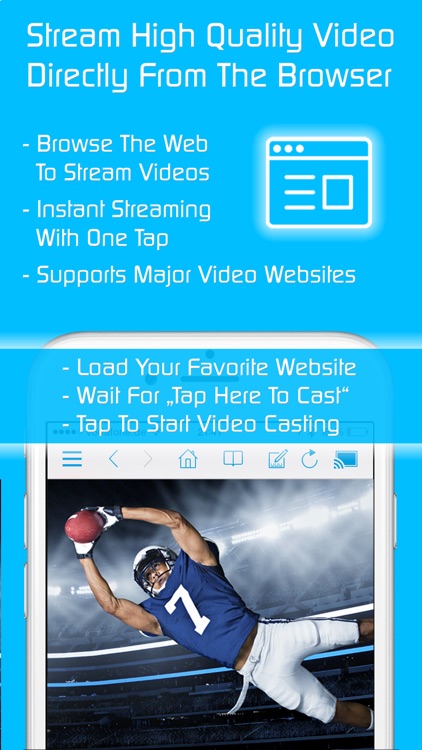 Video & TV Cast for Samsung Smart TV with Remote