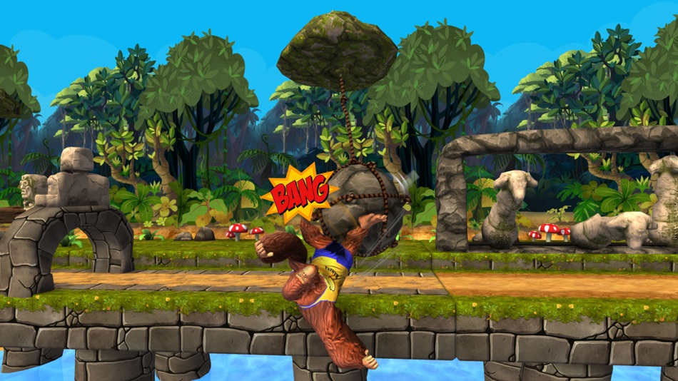 #4. Monkey Stunt Run (iOS) 由: Tap2Play, LLC (Ticker: TAPM)