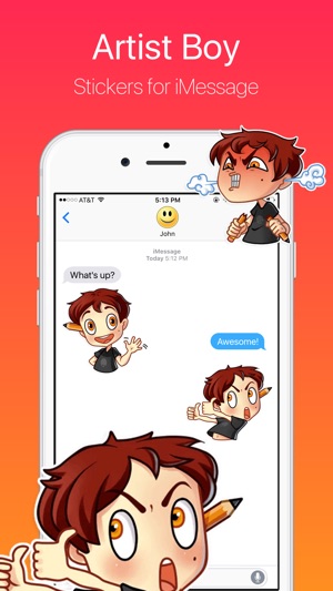 Artist Boy Stickers