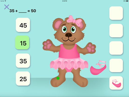 Screenshot #6 pour Teddy Bear Math - Add to 50