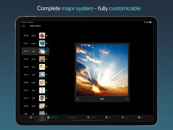 Screenshot #4 pour Mnemo Major System Trainer