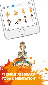 yogamoji - yoga emojis & stickers keyboard iphone screenshot 1
