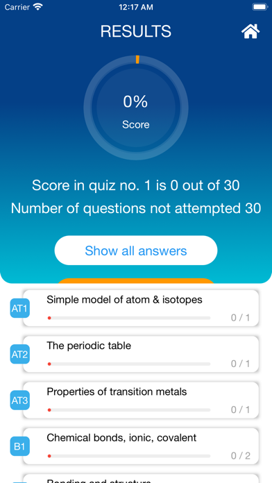 The GCSE Chemistry App - AQA Screenshot