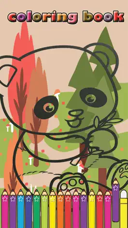 Game screenshot Panda Cute Coloring Games for kids Third Edition mod apk