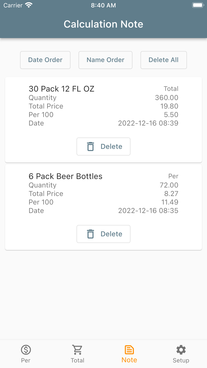Price Per 100 Calculator
