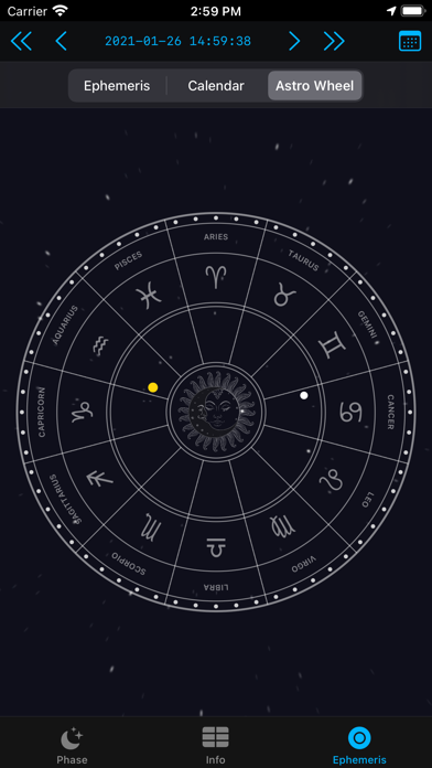 Moon Phase Calendar LunarSight Screenshot