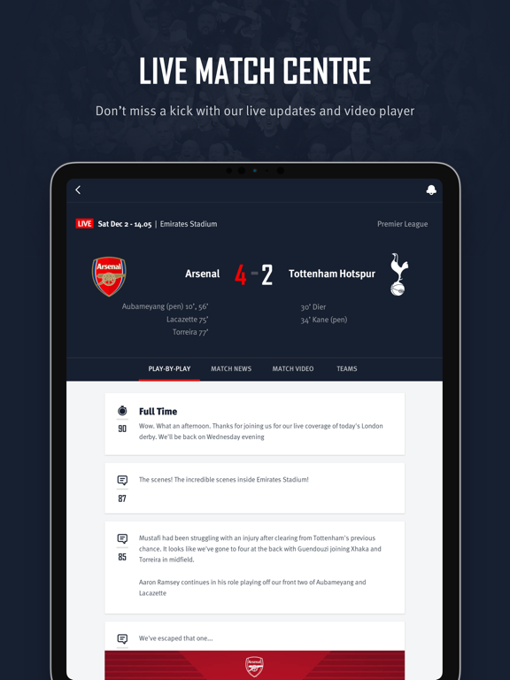 Screenshot #6 pour Arsenal Official App