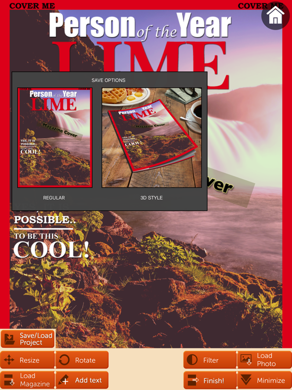 Magazine Cover - Filter, Add text style, 3D effectのおすすめ画像1