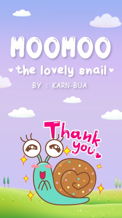 MOOMOO the lovely snail Stickers for iMessage