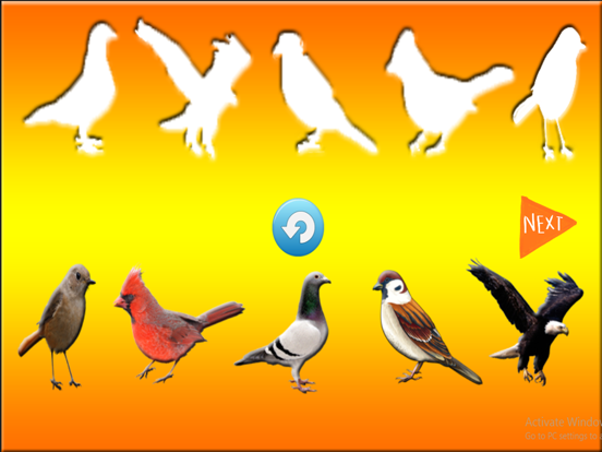 Fun Learning Birds Stencil for Kids iPad screenshot