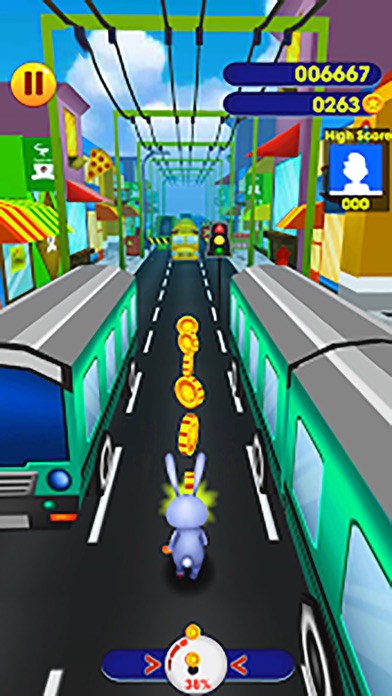 3D Rabbit Street Racer Escape Police Free Games screenshot 4