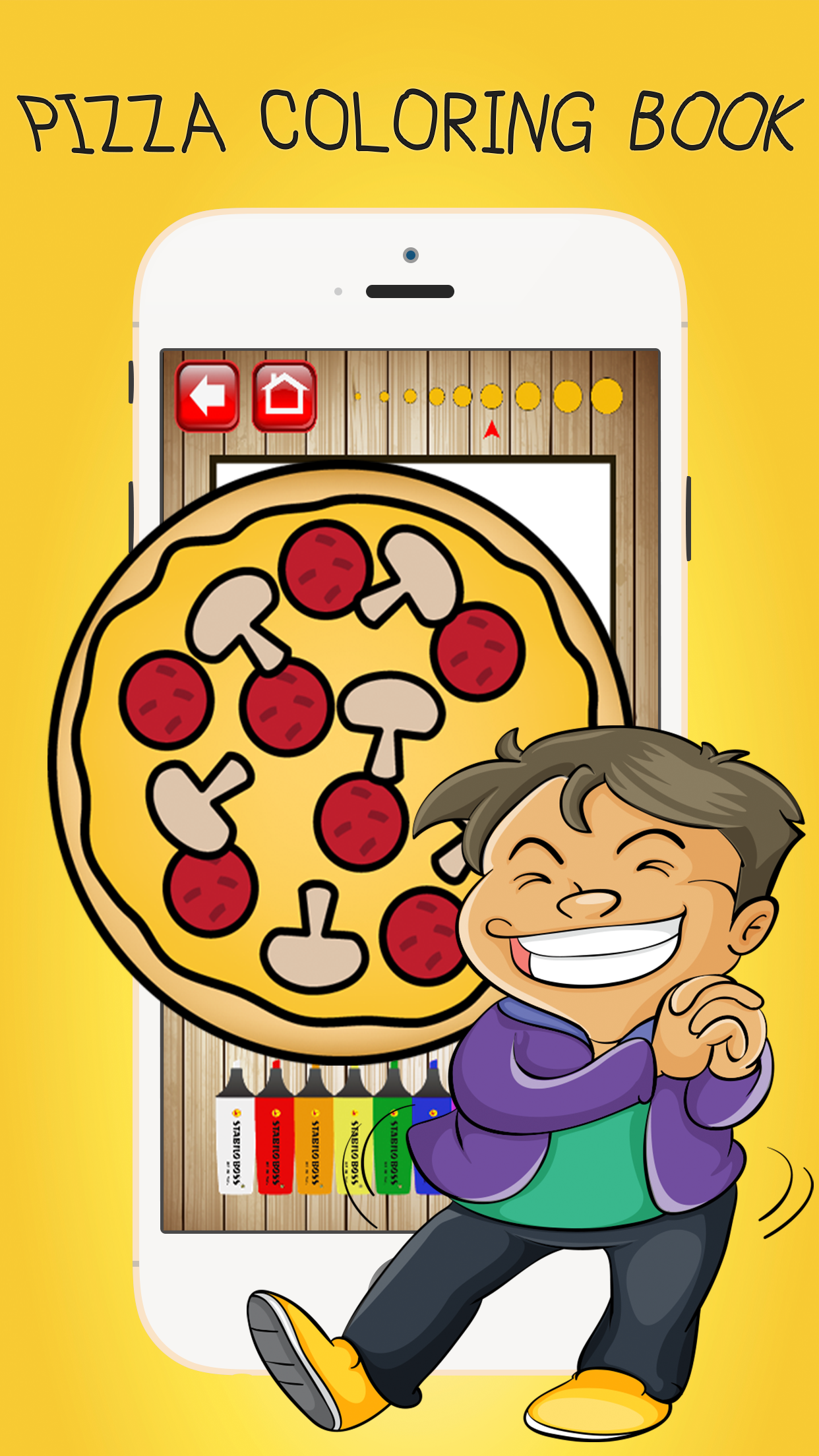 Color ME: Pizza Maker Fun Coloring Book Pages Kids screenshot 3