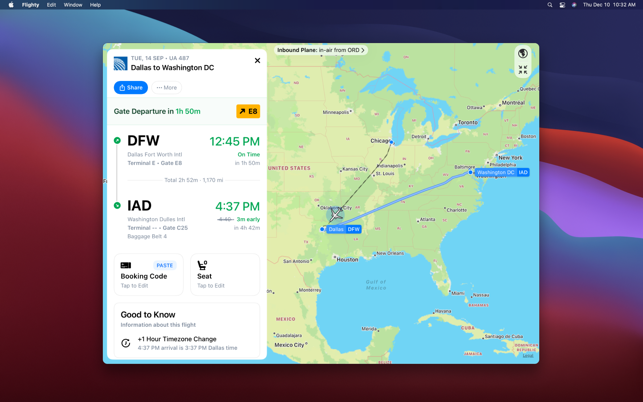 ‎Flighty – Live Flight Tracker Capture d'écran