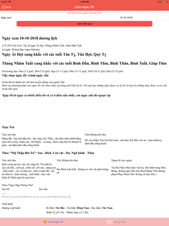Screenshot #5 pour Xem Ngày Tốt Xấu
