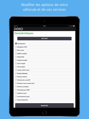 Doko - Application Chauffeur screenshot 3