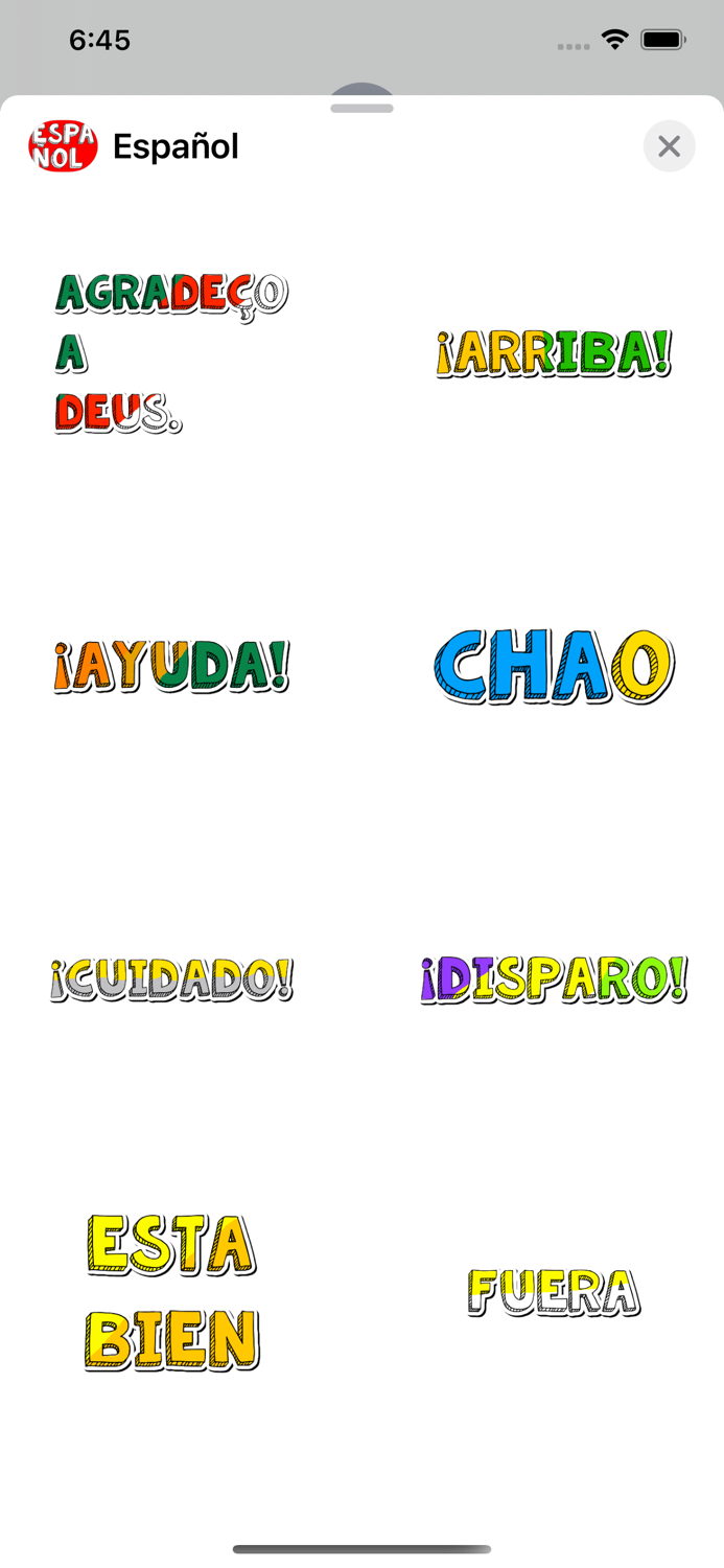 Español Stickers