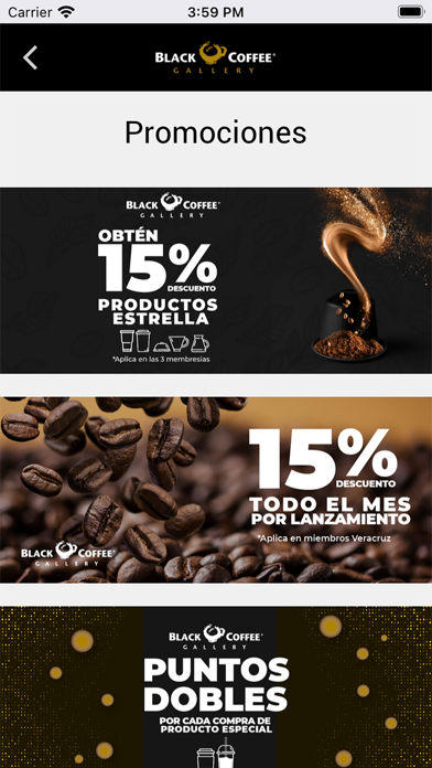 Black Coffee Gallery Screenshot