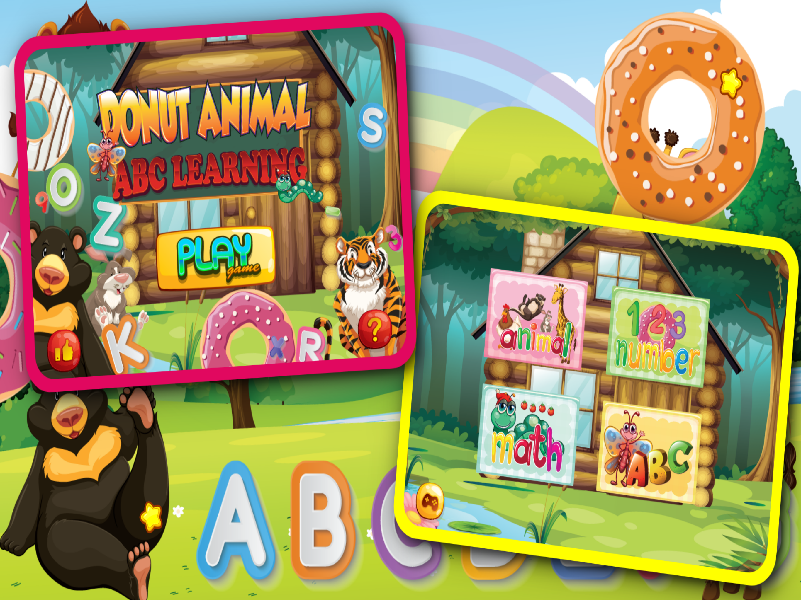 Donut Abc Learning Animals And Letters Game screenshot 4