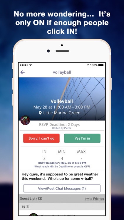 uVite Group Activity Planner -Expiring Invitations