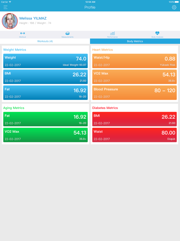 Worfact iPad screenshot 2 - Health & Fitness app