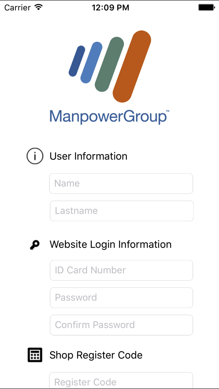 Manpower Mobile timesheet