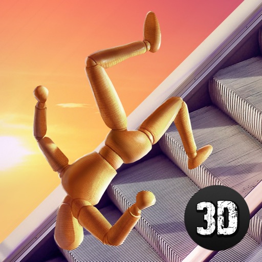 Stair Dummy Crash Test Simulator 3D Icon