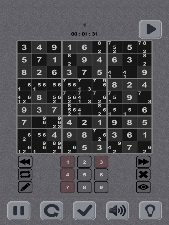 Sudoku 5000 iPad screenshot